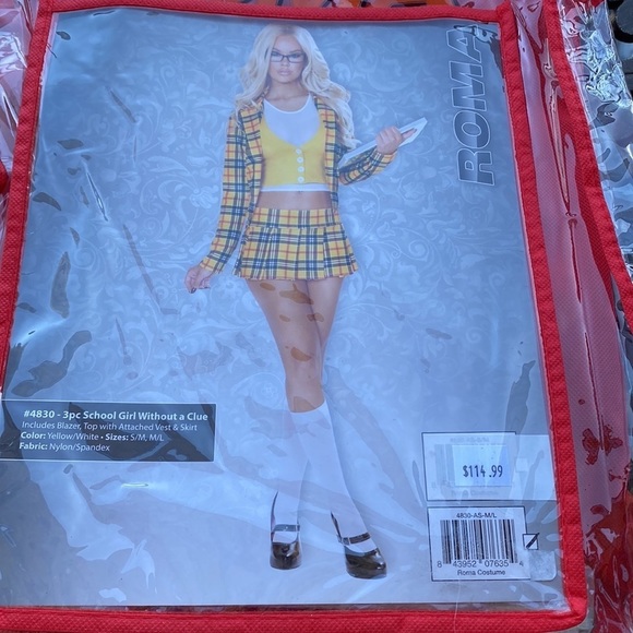 Cosplay School Girl Without A Clue Costume Size M/L / déguisement d’écolière - Picture 10 of 12